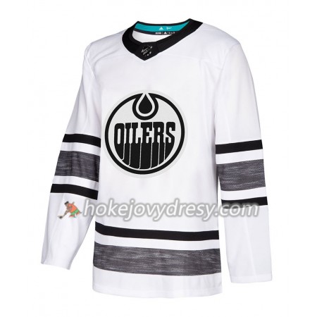 Pánské Hokejový Dres Edmonton Oilers Blank Bílá 2019 NHL All-Star Adidas Authentic